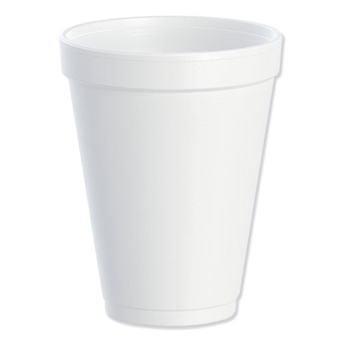Image of Dart® 12J12 Foam Drink Cups, 12 oz, White, 25/Bag,  40 Bags/Carton