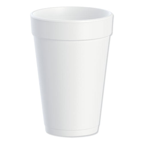 Image of Dart® 16J16 Foam Drink Cups, 16 oz., White, 25/Bag, 40 Bags/Carton