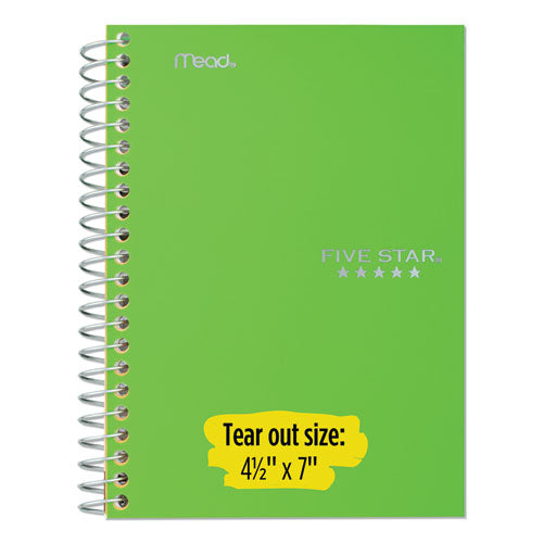 Image of Five Star® 72055 Wirebound Notebook, 1-Subject, Medium/College Rule, Green Cover, (100) 11 x 8.5 Sheets