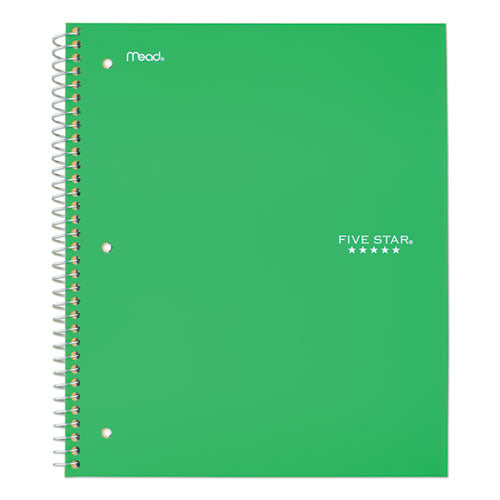 Image of Five Star® 72055 Wirebound Notebook, 1-Subject, Medium/College Rule, Green Cover, (100) 11 x 8.5 Sheets