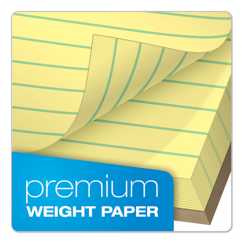 Image of TOPS 63950 Docket Gold Ruled Perforated Pads, Wide/Legal Rule, (50) Canary Yellow 8.5 x 11 Sheets, 12/Pack
