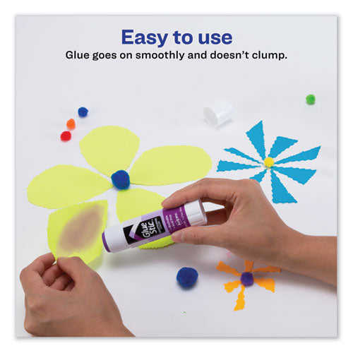 Image of Avery® 00226 Permanent Glue Stic, 1.27 Oz, Applies Purple, Dries Clear