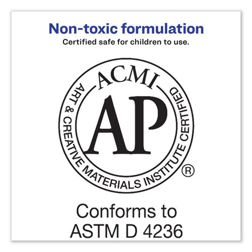 Image of Avery® 98089 Permanent Glue Stic Value Pack, 0.26 Oz, Applies White, Dries Clear, 18/pack