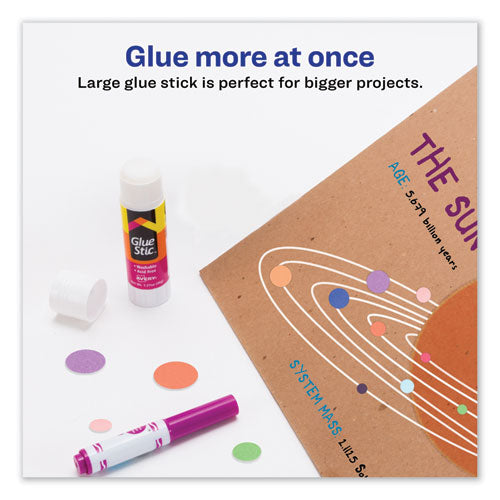 Image of Avery® 00196 Permanent Glue Stic, 1.27 Oz, Applies White, Dries Clear