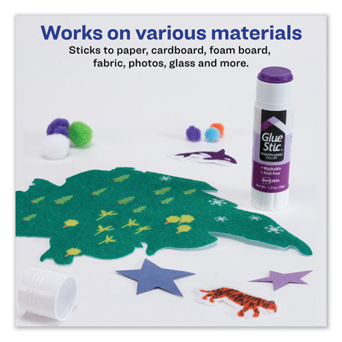 Image of Avery® 00226 Permanent Glue Stic, 1.27 Oz, Applies Purple, Dries Clear