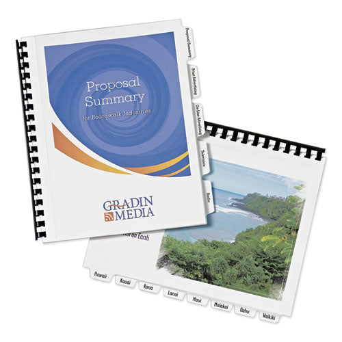 Image of Avery® 11516 Customizable Print-On Dividers, Unpunched, 5-Tab, 11 x 8.5, White, 5 Sets