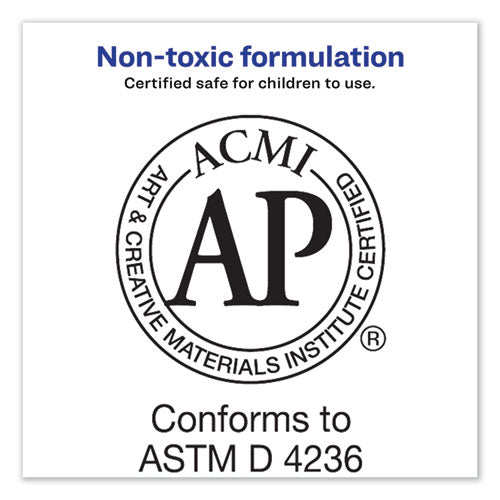 Image of Avery® 98095 Permanent Glue Stic Value Pack, 0.26 Oz, Applies White, Dries Clear, 6/pack