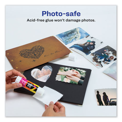 Image of Avery® 00196 Permanent Glue Stic, 1.27 Oz, Applies White, Dries Clear