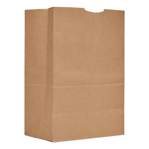 Image of Ross & Wallace Paper Products 110411 Grocery Paper Bags, 1/6 BBL Size, 57# Basis Weight, 12" x 7" x 17", Kraft, 500/Bundle
