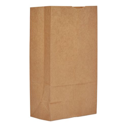 Image of Ross & Wallace Paper Products 100312 Grocery Paper Bags, 12# Size, 40# Basis Weight, 7" x 4.38" x 13.75", Kraft, 1,000/Bundle