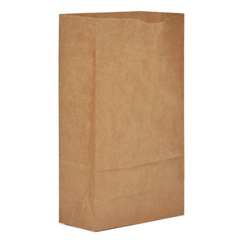 Image of Ross & Wallace Paper Products 100306 Grocery Paper Bags, 6# Size, 35# Basis Weight, 5.88" x 3.63" x 11", Kraft, 2,000/Bundle