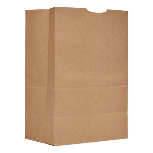 Image of Ross & Wallace Paper Products 110410 Grocery Paper Bags, 1/6 BBL Size, Heavy-Duty, 52# Basis Weight, 12" x 7" x 17", Kraft, 500/Bundle