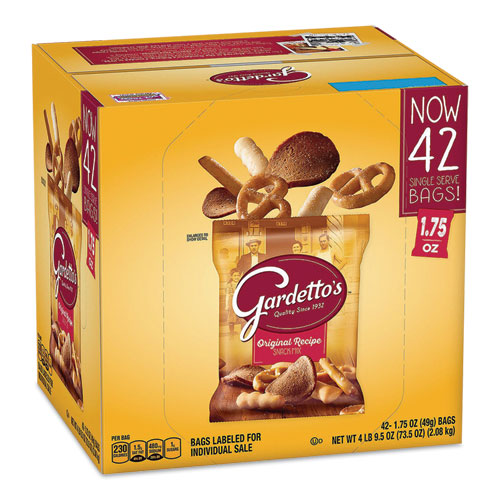 Image of Gardetto™s® GEM49448 Club Mix, Zesty Original, 1.75 Oz Packet, 42/carton