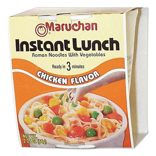 Image of Maruchan® MAR00121 Instant Lunch, Chicken, 2.25 Oz Cups, 12/carton
