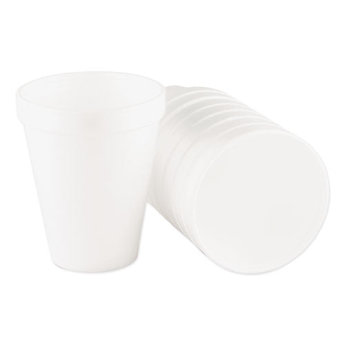 Image of Dart® 10J10 Foam Drink Cups, 10 Oz, White, 25/bag, 40 Bags/carton