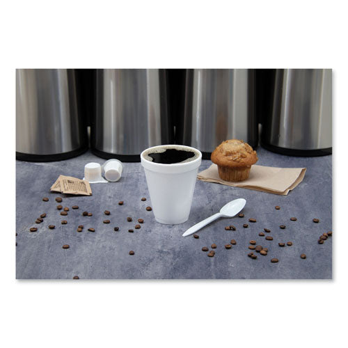 Image of Dart® 12J16 Foam Drink Cups, 12 oz, Squat, White, 1,000/Carton