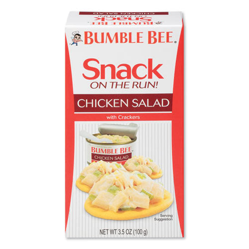 Image of Bumble Bee® KAR70820 Snack On The Run Chicken Salad With Crackers, 3.5 Oz Pack, 12/carton