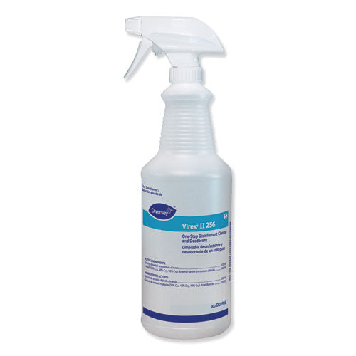Image of Diversey D03916 Virex Ii 256 Empty Spray Bottle, 32 Oz, Clear, 12/carton
