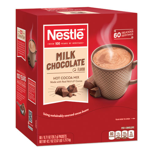Image of Nestle® NES26791 Hot Cocoa Mix, Milk Chocolate, 0.71 Oz Packet, 60 Packets/box