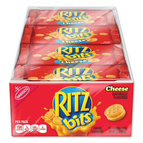 Image of Nabisco® GEN00091 Ritz Bits, Cheese, 1 Oz Pouch, 12/pack