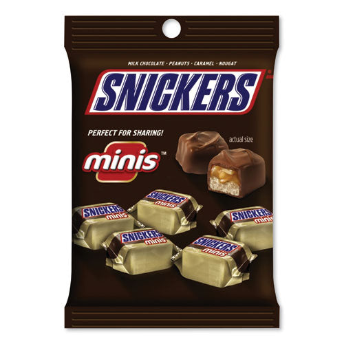 Image of Snickers® MMM01502 Minis Size Chocolate Bars, Milk Chocolate, 4.4 Oz Pack, 12 Packs/carton