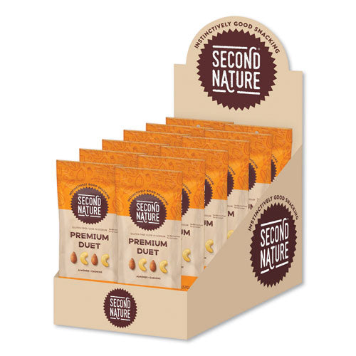 Image of Second Nature® KAR01172 Premium Duet Nut Mix, 2 Oz Bag, 12 Bags/box