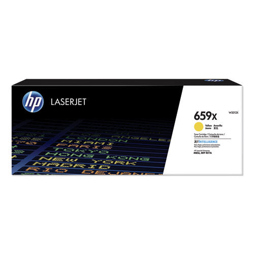 Image of HP W2012X HP 659x, (w2012x) High-Yield Yellow Original Laserjet Toner Cartridge