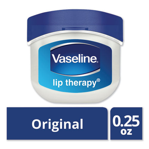 Image of Vaseline® 20677EA Lip Therapy, Original Flavor, 0.25 oz Plastic Flip-Top Container