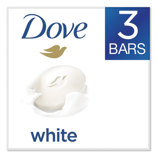 Image of Dove® 04090CT White Beauty Bar, Light Scent, 3.17 Oz, 12/carton
