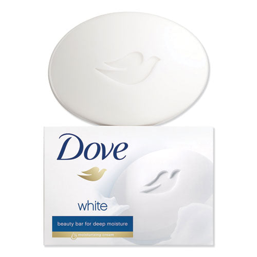 Image of Dove® 04090CT White Beauty Bar, Light Scent, 3.17 Oz, 12/carton