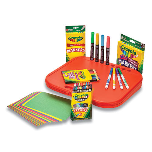 Image of Crayola® 04-6814 Create N' Carry Case, Combo Art Storage Case And Lap Desk, 75 Pieces