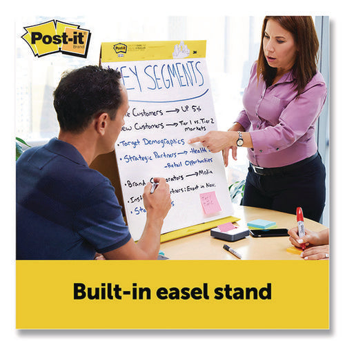 Image of Post-it® Easel Pads Super Sticky 563 VAD 4PK Original Tabletop Easel Pad with Self-Stick Sheets, Unruled, (20) White 20 x 23 Sheets, 4/Pack