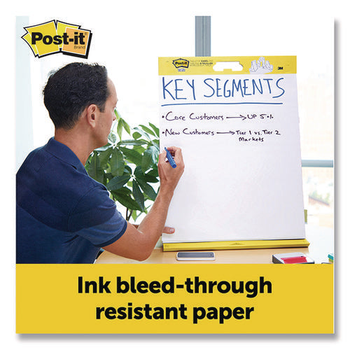 Image of Post-it® Easel Pads Super Sticky 563 VAD 4PK Original Tabletop Easel Pad with Self-Stick Sheets, Unruled, (20) White 20 x 23 Sheets, 4/Pack