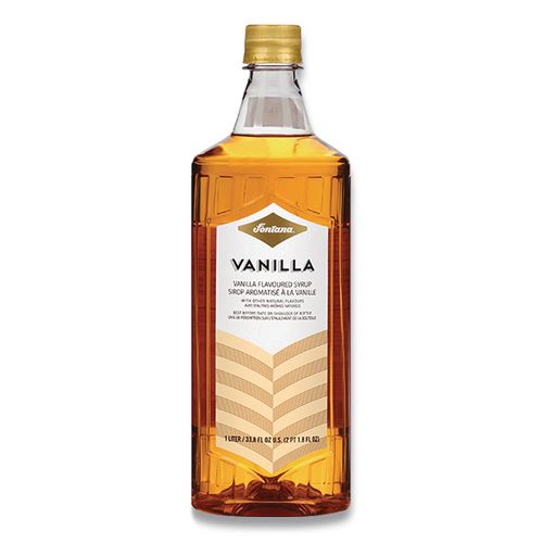 Image of Fontana® NES41273 Flavored Coffee Syrup, Vanilla, 1 L Bottle