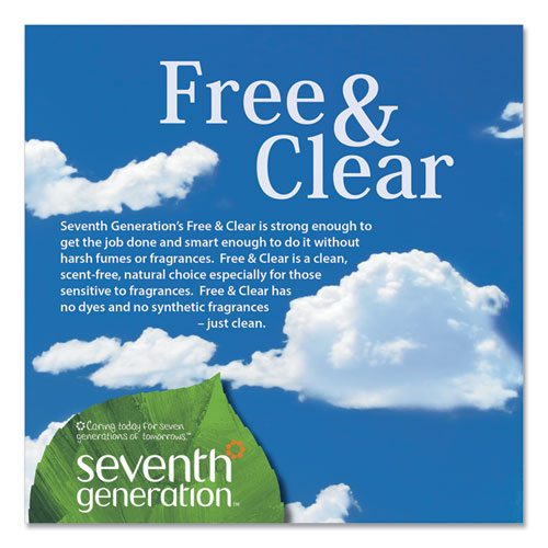 Image of Seventh Generation® 22833EA Natural Liquid Fabric Softener, Free And Clear/unscented 32 Oz Bottle