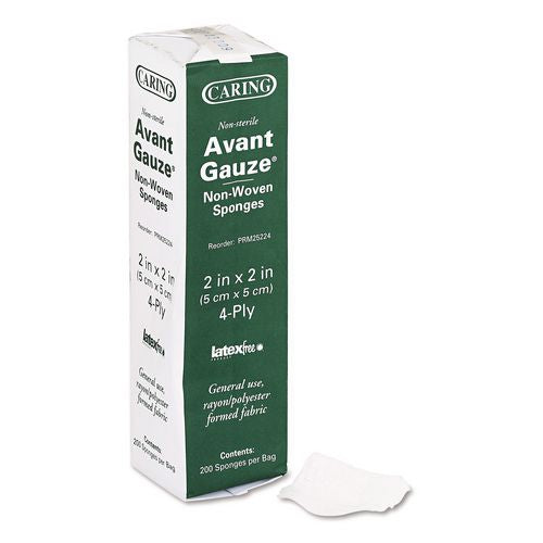 Image of Medline PRM25224 Gauze Sponges, Non-Sterile, 4-Ply, 2 X 2, 200/box