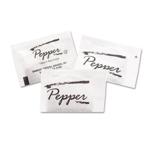 Image of Diamond Crystal SUG09288 Pepper Packets, 0.1 Grams, 3,000/carton