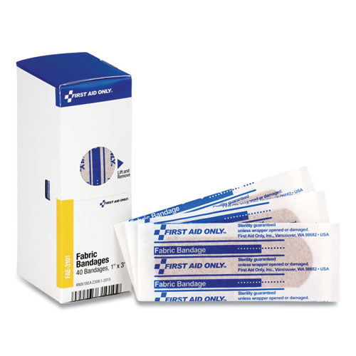 Image of First Aid Only 1-010 Fingertip Bandages, 1.75 X 2, 10/box