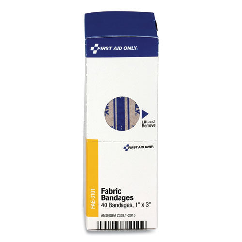 Image of First Aid Only 1-010 Fingertip Bandages, 1.75 X 2, 10/box