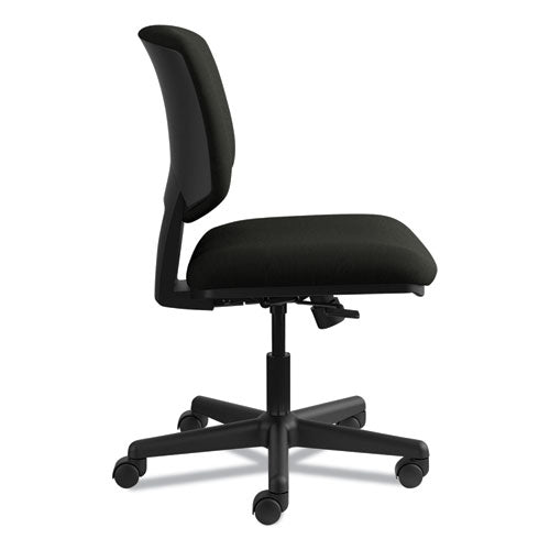 Image of HON® H5703.SB11.T Volt Series Leather Task Chair With Synchro-Tilt, Supports Up To 250 Lb, 18" To 22.25" Seat Height, Black