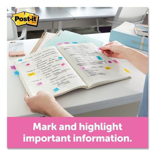 Image of Post-it® Flags 680-EG-ALT Page Flags In Portable Dispenser, Assorted Brights, 60 Flags/pack