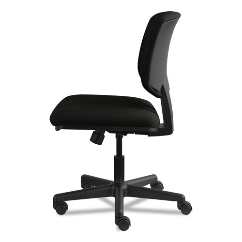 Image of HON® H5703.SB11.T Volt Series Leather Task Chair With Synchro-Tilt, Supports Up To 250 Lb, 18" To 22.25" Seat Height, Black
