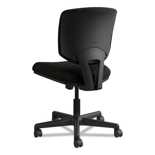Image of HON® H5703.SB11.T Volt Series Leather Task Chair With Synchro-Tilt, Supports Up To 250 Lb, 18" To 22.25" Seat Height, Black