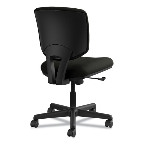 Image of HONÂ® Volt Series Leather Task Chair, Supports Up To 250 Lb, 18" To 22.25" Seat Height, Black