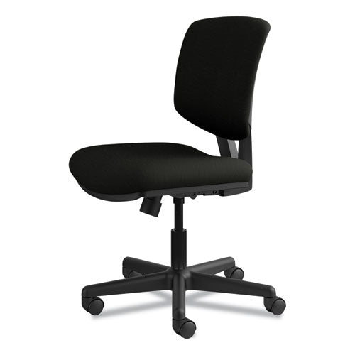 Image of HON® H5703.SB11.T Volt Series Leather Task Chair With Synchro-Tilt, Supports Up To 250 Lb, 18" To 22.25" Seat Height, Black