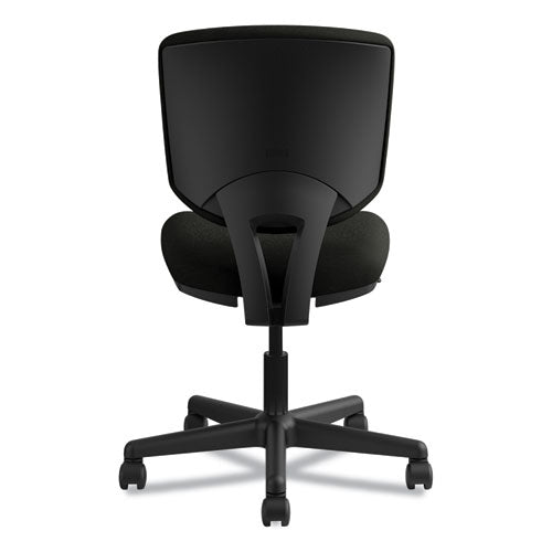 Image of HON® H5703.SB11.T Volt Series Leather Task Chair With Synchro-Tilt, Supports Up To 250 Lb, 18" To 22.25" Seat Height, Black