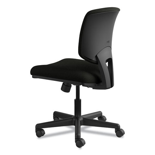 Image of HONÂ® Volt Series Leather Task Chair, Supports Up To 250 Lb, 18" To 22.25" Seat Height, Black