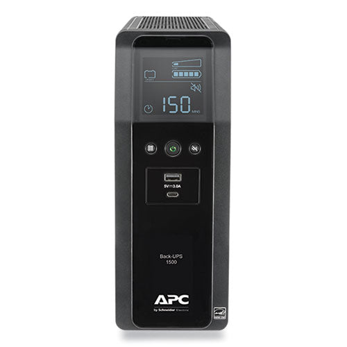 Image of APC® BN1500M2 BN1500M2 Back-UPS PRO BN Series Battery Backup System, 10 Outlets, 1,500 VA, 1,080 J