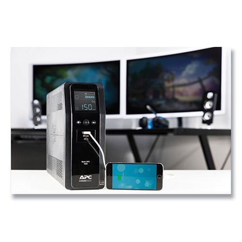 Image of APC® BN1500M2 BN1500M2 Back-UPS PRO BN Series Battery Backup System, 10 Outlets, 1,500 VA, 1,080 J