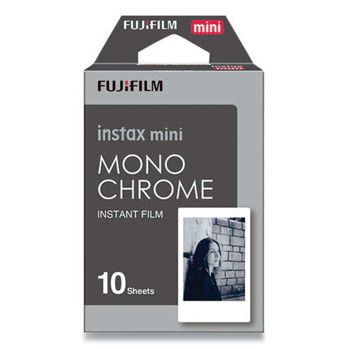 Image of Fujifilm 16531960 Monochrome Instax Film, Black And White, 10 Sheets
